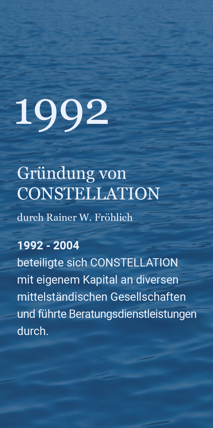 1992 Gründung von CONSTELLATION
